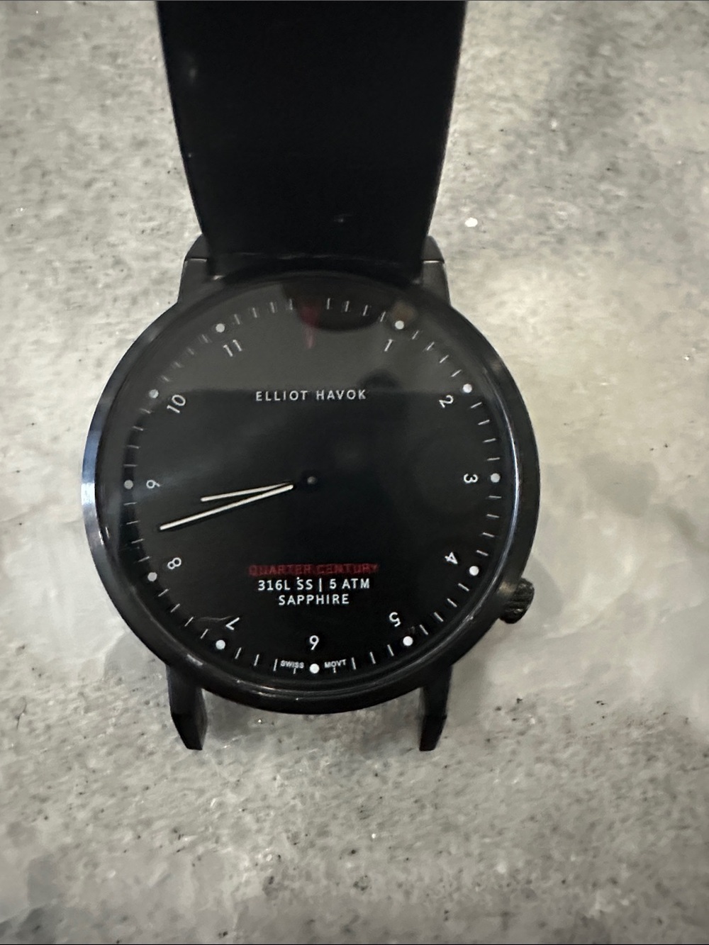 Elliot Havok Quarter Century Black Men's Watch